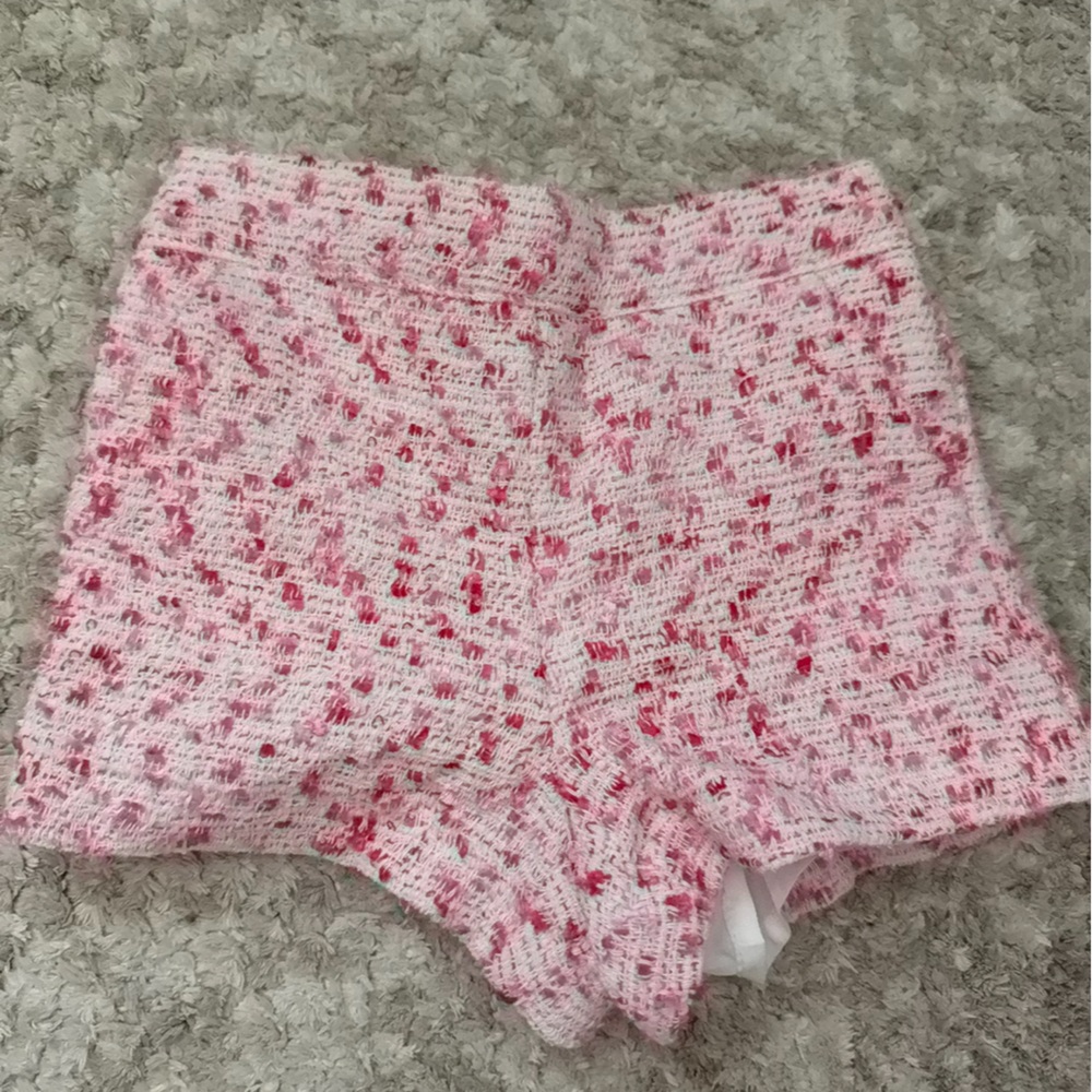 Janie and jack tweed pink shorts baby  girl